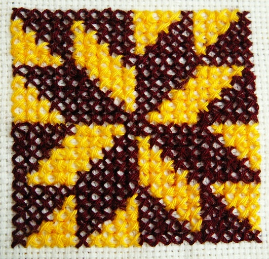 Counted cross stitch chart - patchwork star - annies choice