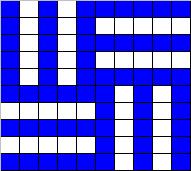 Counted cross stitch chart - srtiped squares