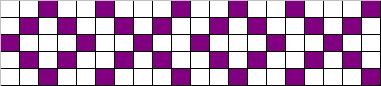 Counted cross stitch chart - single OXO border
